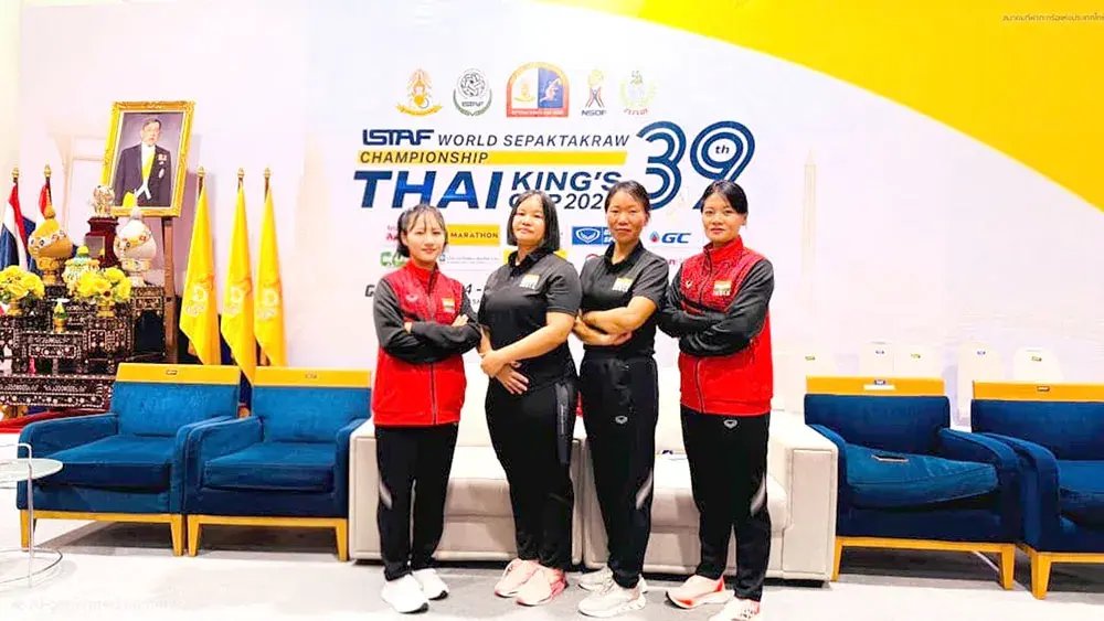 Four women from Nagaland selected to represent India in Sepaktakraw in 20th Asian Games in Japan