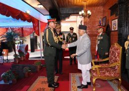 Indian Army Chief General Dhiraj Seth conferred Honorary Rank of General of Nepali Army by Nepal President Indian Army Chief General Dhiraj Seth conferred Honorary Rank of General of Nepali Army by Nepal President
