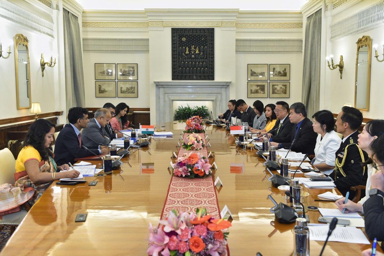 19th round of India-Singapore Foreign Office Consultations takes place in New Delhi