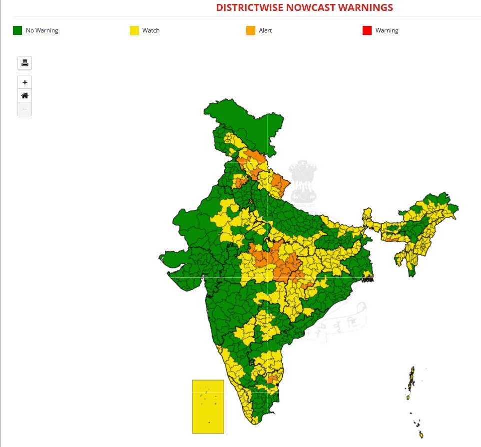 मौसम विभाग का उत्तराखंड और छत्तीसगढ़ में आज तेज बारिश का ऑरेंज अलर्ट