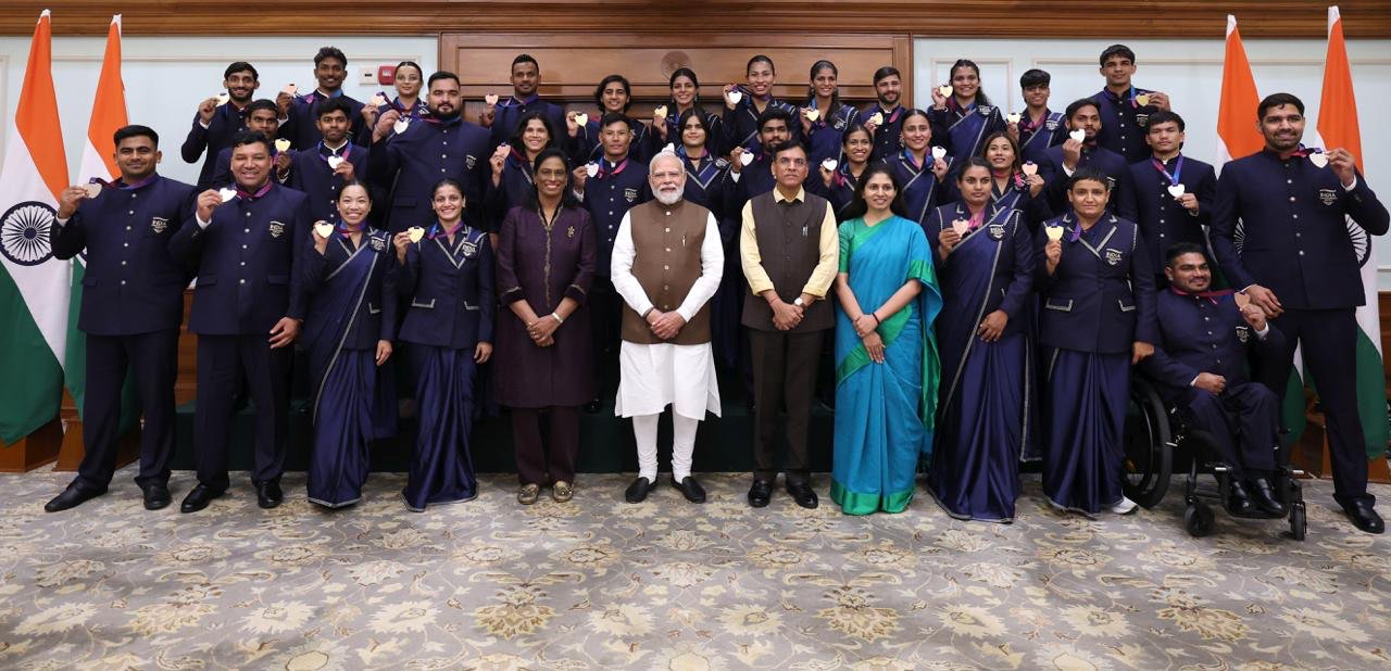 PM Modi meets India’s CWG 2026 medal winners
