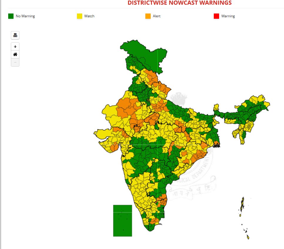 हिमाचल और पूर्वी राजस्‍थान में कल मूसलाधार बारिश का ऑरेन्‍ज अलर्ट