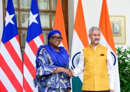 EAM S. Jaishankar & his Liberian counterpart Sara Beysolow Nyanti hold bilateral talks in New Delhi
