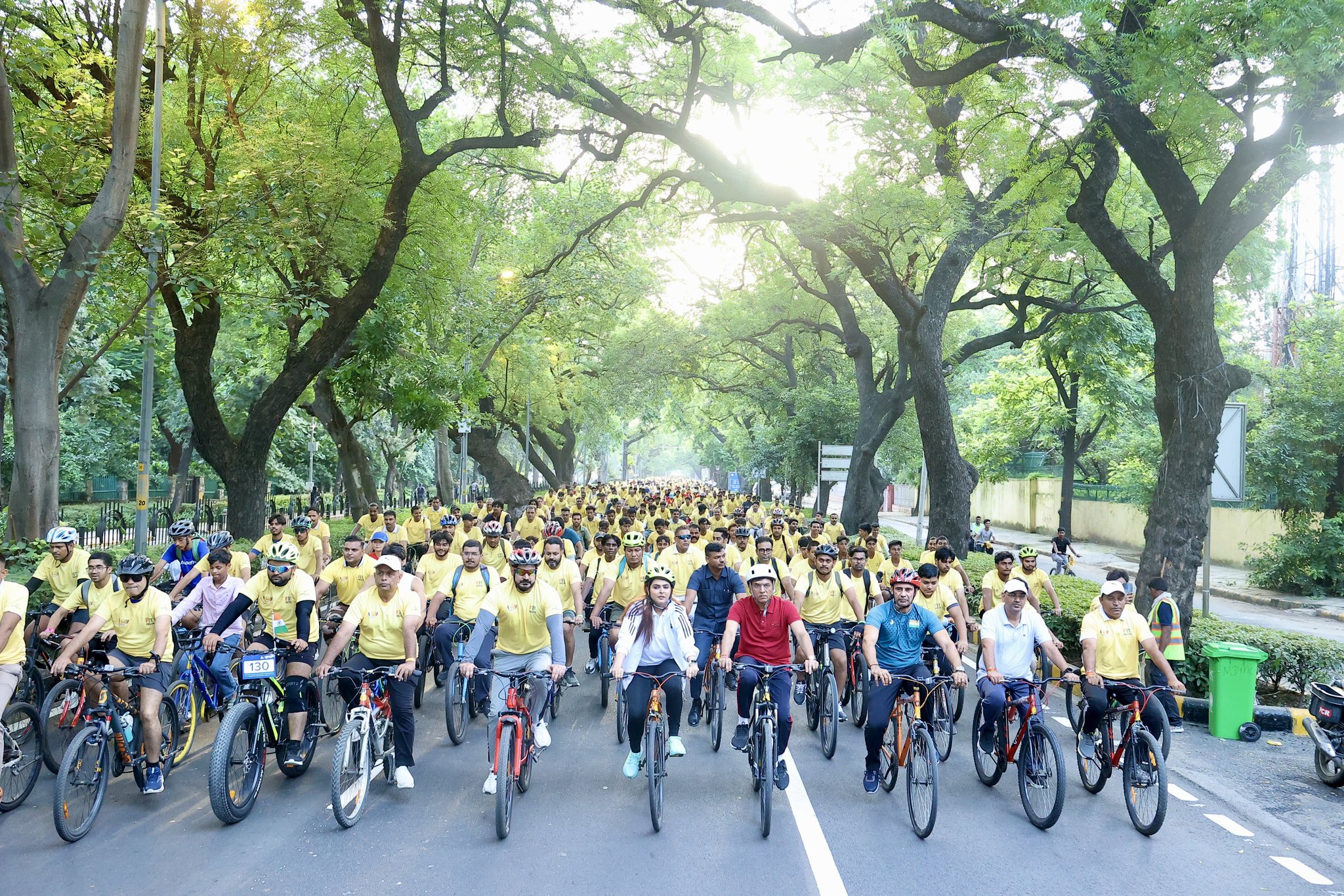 Sports Minister participates in 88th edition of Fit India Sundays on Cycle in New Delhi