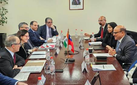 Commerce Secretary Rajesh Agrawal holds meeting with Chilean Vice-Minister Paula Estévez Weinstein
