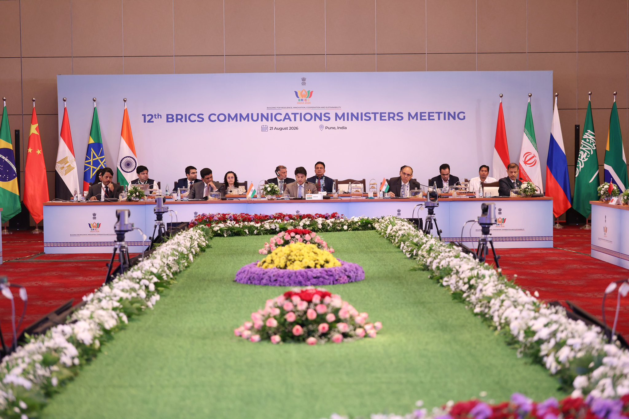 Union Minister Jyotiraditya Scindia chairs 12th BRICS Communications Ministers Meeting in Pune