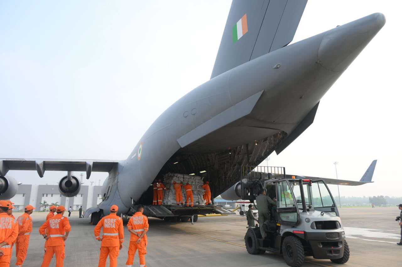India sends second tranche of relief material to flood hit Nepal