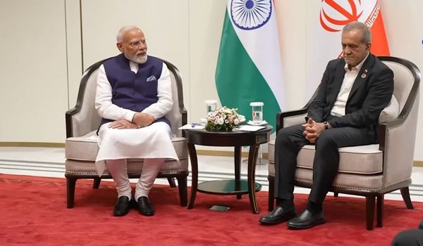 PM Modi stresses freedom of navigation, civilian protection in meeting with Iran President