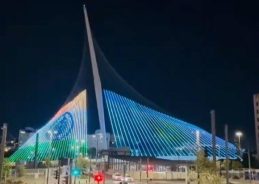 Jerusalem’s Friendship Bridge illuminated in Indian tricolour to mark 80th Independence Day