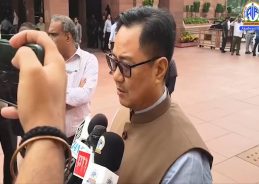 Opposition not participating in parliament proceedings, says Union Minister Kiren Rijiju Opposition not participating in parliament proceedings, says Union Minister Kiren Rijiju