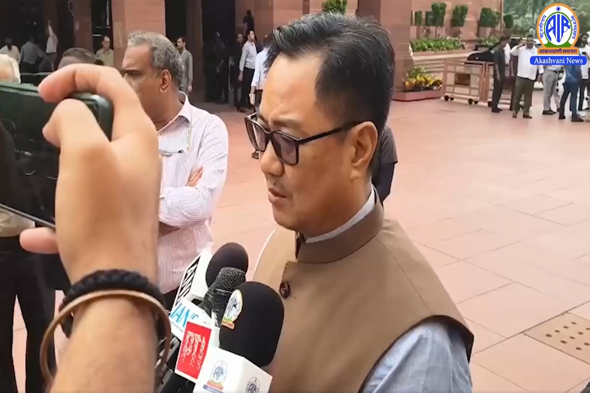 Opposition not participating in parliament proceedings, says Union Minister Kiren Rijiju