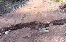 Land subsidence in J&K’s Kheri village damages around 12 houses