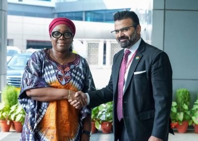 Liberia’s Foreign Minister Sara Beysolow Nyanti arrives in New Delhi on two-day visit to India
