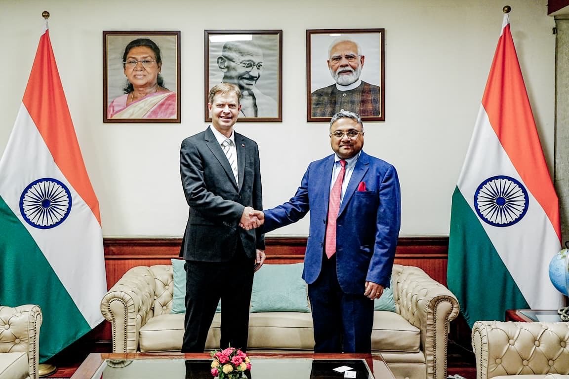 MEA Secretary West Sibi George meets European Parliament Member Ondřej Dostál