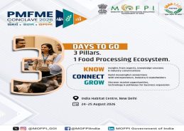PMFME Conclave to Be Held in New Delhi from Aug 24