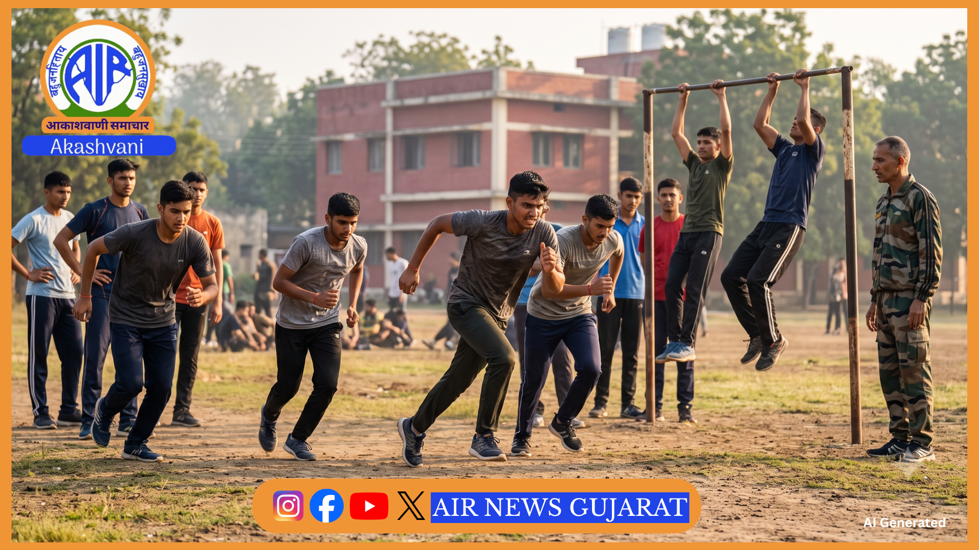 જામનગરમાં આર્મી-પોલીસ ભરતી માટે 30 દિવસીય નિઃશુલ્ક તાલીમ: 29 ઓગસ્ટ સુધી અરજી કરી શકાશે