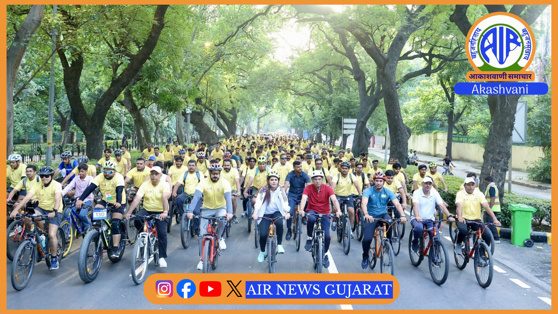 કેન્દ્રીય મંત્રી ડૉ. મનસુખ માંડવિયા આજે ફિટ ઇન્ડિયા સન્ડે ઓન સાયકલના 88માં સંસ્કરણમાં ભાગ લીધો