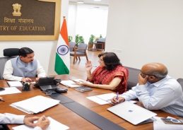 Union Minister Pralhad Joshi holds meeting with officials on education reforms Union Minister Pralhad Joshi holds meeting with officials on education reforms