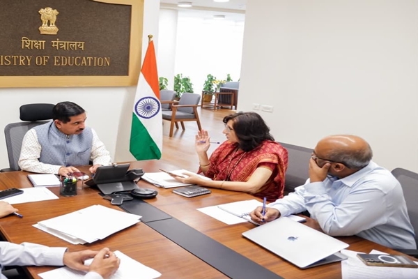 Union Minister Pralhad Joshi holds meeting with officials on education reforms