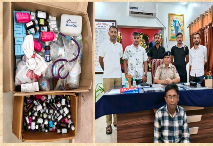 દ્વારકાના વચલાબારા ગામમાંથી બોગસ દવાખાનું ઝડપાયું, ડિગ્રી વગરના તબીબની ધરપકડ