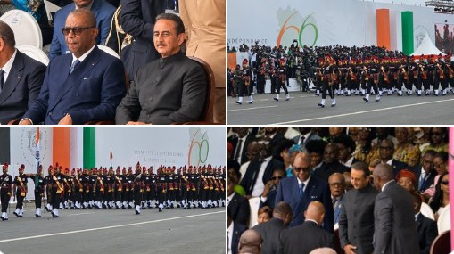 Union Minister Kirti Vardhan Singh attends Cote d’Ivoire’s 66th Independence Day celebrations in Abidjan