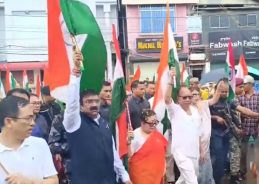 Manipur CM Yumnam Khemchand participates in Har Ghar Tiranga campaign Manipur CM Yumnam Khemchand participates in Har Ghar Tiranga campaign