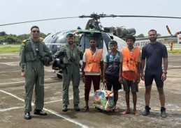 Indian Coast Guards save 9 stranded fishermen from sinking boat 
