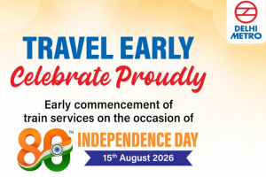 Delhi Metro services to commence from all terminal stations at 4 AM on Independence Day