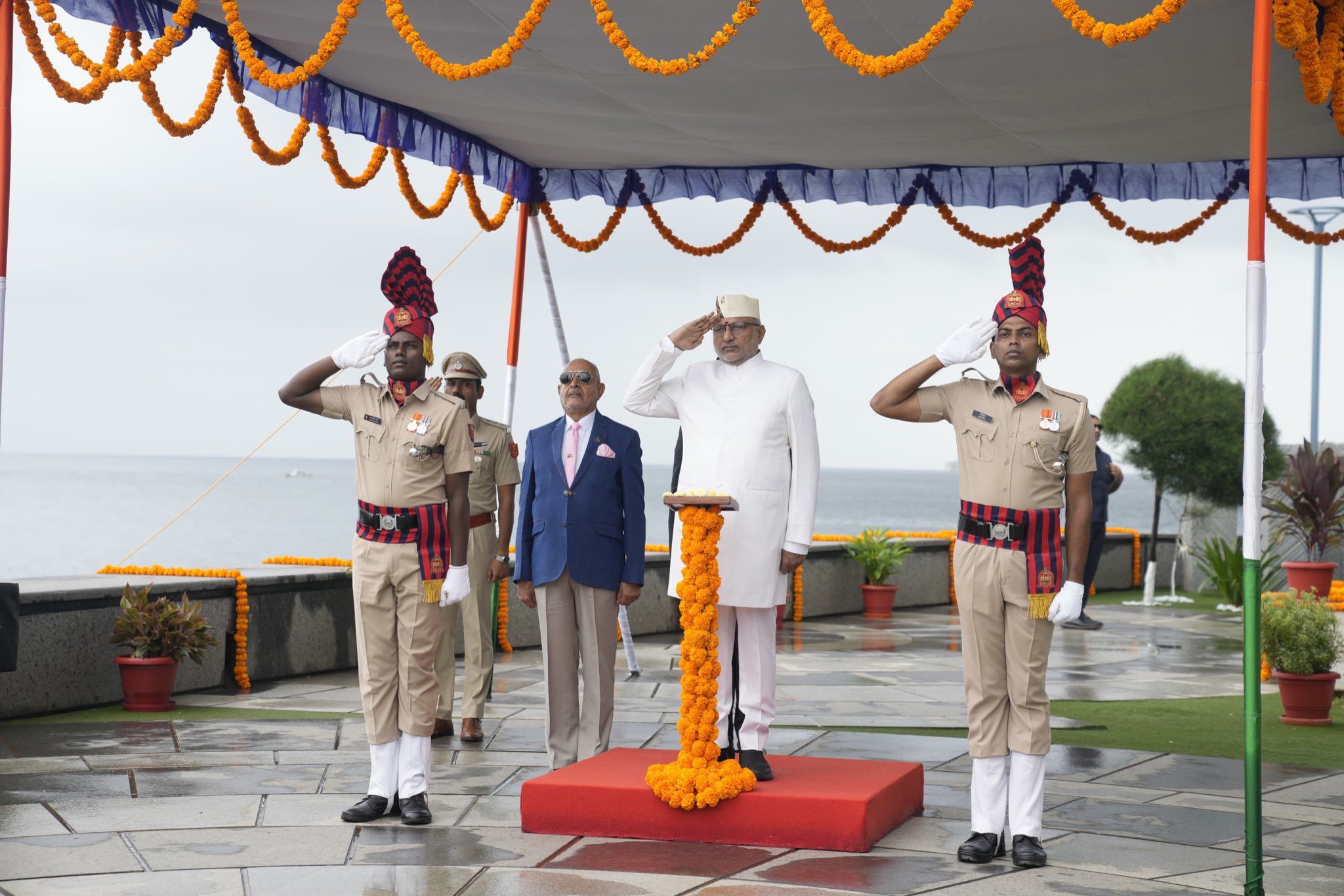 Vice President hoists National Flag in Andaman and Nicobar Islands as part of ‘Har Ghar Tiranga Campaign’
