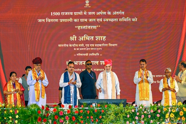 Rajasthan: Amit Shah Inaugurates, Lays Foundation for 6,453 Projects Across 17 Districts