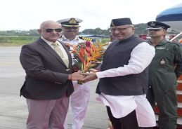 VP C. P. Radhakrishnan Arrives in Sri Vijaya Puram on Two-Day Andaman Visit