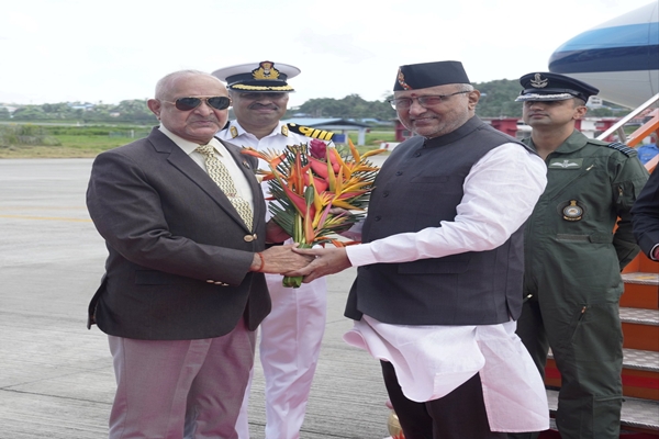 VP C. P. Radhakrishnan Arrives in Sri Vijaya Puram on Two-Day Andaman Visit