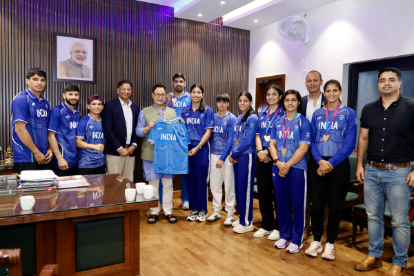 Union Minister Kiren Rijiju Congratulates Indian Boxers for Outstanding CWG 2026 Performances