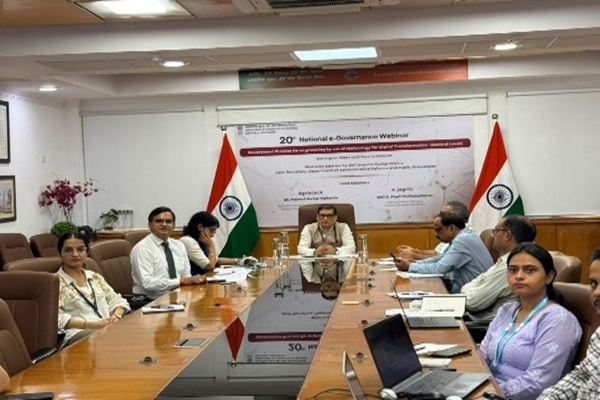 DARPG Organises 20th National e-Governance Webinar on Digital Transformation