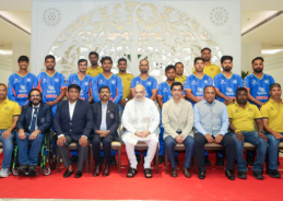 Home Minister Amit Shah meets Divyang Men’s Cricket Team of India