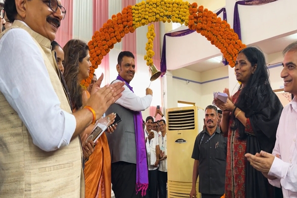 Maharashtra CM Devendra Fadnavis Inaugurates Silk Market Building in Jalna