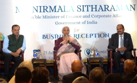 FM Nirmala Sitharaman arrives in Toronto on 4-day visit to Canada