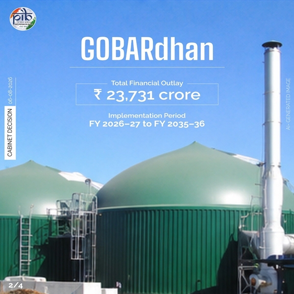Cabinet approves GOBARdhan scheme marking defining moment in India’s clean energy journey