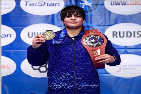 Kajal Dhochak wins second consecutive U20 World Wrestling title