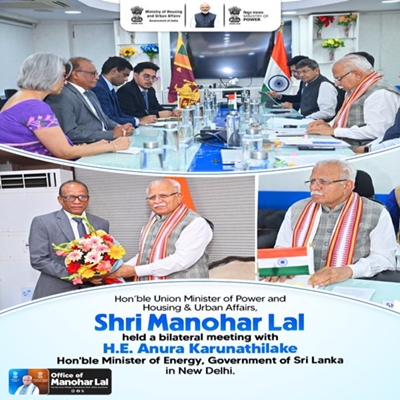 India & Sri Lanka discuss bilateral cooperation in  cross-border electricity trade