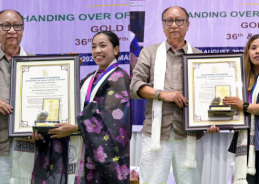 Manipur CM felicitates Glasgow Commonwealth Games medallists and participants