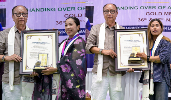 Manipur CM felicitates Glasgow Commonwealth Games medallists and participants