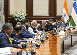 PM Modi holds delegation-level talks with Uzbekistan’s President Shavkat Mirziyoyev in Tashkent