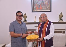 Assam CM Himanta Biswa Sarma meets Manohar Lal to discuss power and urban development