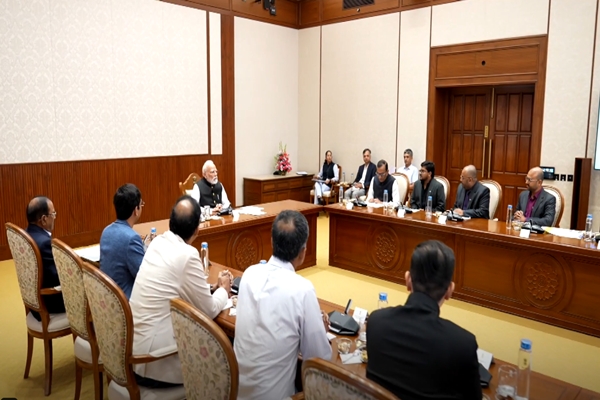 PM Modi interacts with startup CEOs from Space Sector