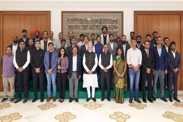 PM Modi Interacts with CEOs, Founders of 20 Space Startups in New Delhi