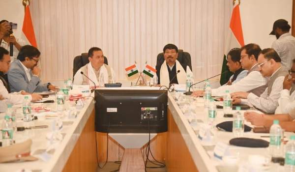 मेघालय और असम सरकार के बीच गुवाहाटी में संयुक्त बैठक हुई