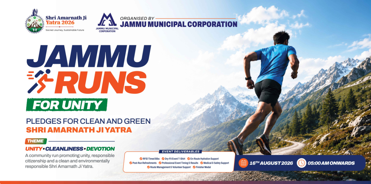 JMC to organise ‘Jammu Runs for Unity – A Pledge for a Clean Amarnath Yatra’ on August 16