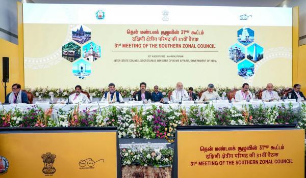 31st Southern Zonal Council meeting concludes in Mahabalipuram under HM Amit Shah’s chairmanship