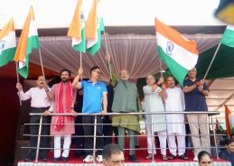 Vice President C P Radhakrishnan addresses Har Ghar Tiranga Bike Rally marking 150 years of Vande Mataram Vice President C P Radhakrishnan addresses Har Ghar Tiranga Bike Rally marking 150 years of Vande Mataram